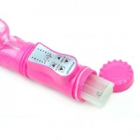 Rabbit Thrusting Vibrator Rotating Beads Pink